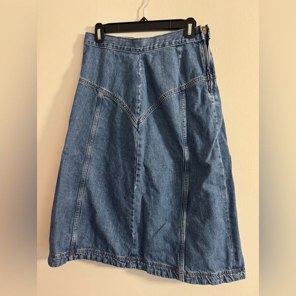 Old Navy Blue A-Line Denim Skirt - Picture 1 of 3